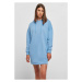 Ladies Organic Oversized Terry Hoody Dress - horizonblue