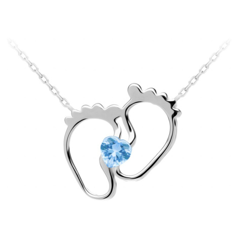 Preciosa Něžný stříbrný náhrdelník New Love s kubickou zirkonií Preciosa 5191 67