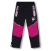 Dívčí šusťákové kalhoty, zateplené KUGO DK8233, černá / růžová kolena Barva: Černá