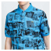 LACOSTE LIVE x Polaroid Loose Fit Print Polo Blue