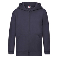 Granatowa bluza dziecięca z kapturem Zip Through Hooded Sweat Fruit of the Loom