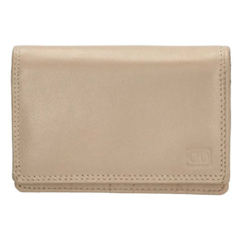 Double-D Béžová praktická kožená peněženka "Collect"