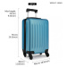 Modrý cestovní kvalitní prostorný velký kufr Bartie Lulu Bags