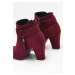 Bonprix BODYFLIRT kotníčkové boty na podpatku Barva: Červená