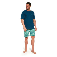 Pánské krátké pyžamo Cornette 326/128 LEAVES 2 | zelená