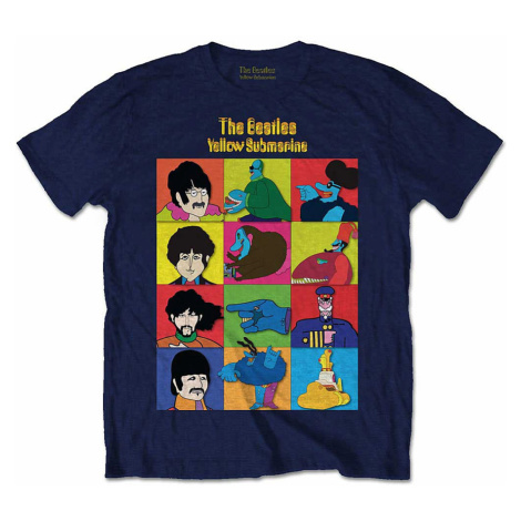 The Beatles tričko, Submarine Characters Navy, dětské RockOff
