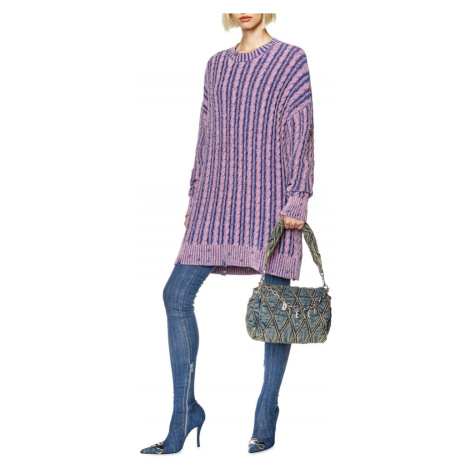 Šaty diesel m-pantesse knitwear růžová