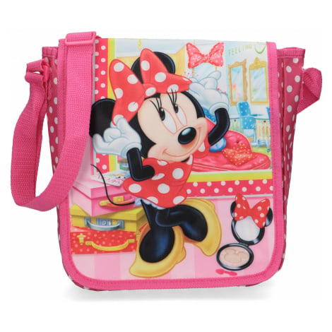Dívčí kabelka Minnie Mouse, růžová s puntíky SETINO