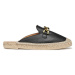 Kožené espadrilky Geox D LAMPEDUSA B černá barva, D36V0B00085C9999