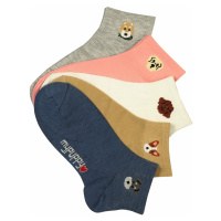 Ponožky s pejskem bavlněné ZMM32019 vícebarevná