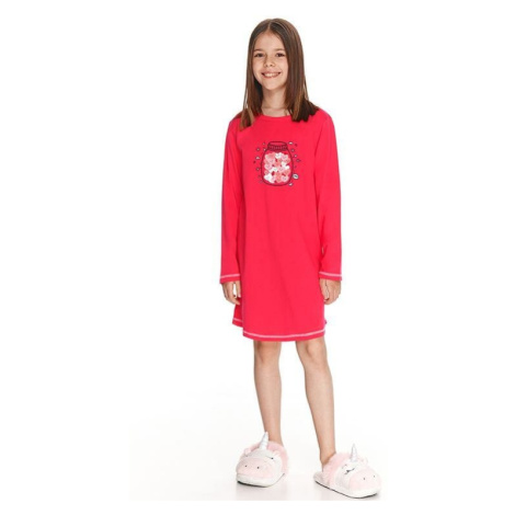Dívčí noční košile Livia červená Taro