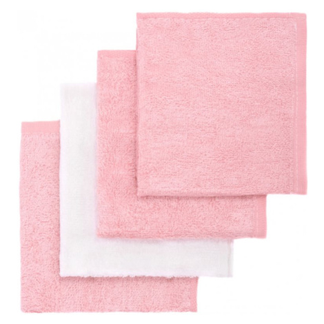 T-TOMI BIO Bamboo Baby Washcloths mycí žínka Pink 25 x 25 cm 4 ks