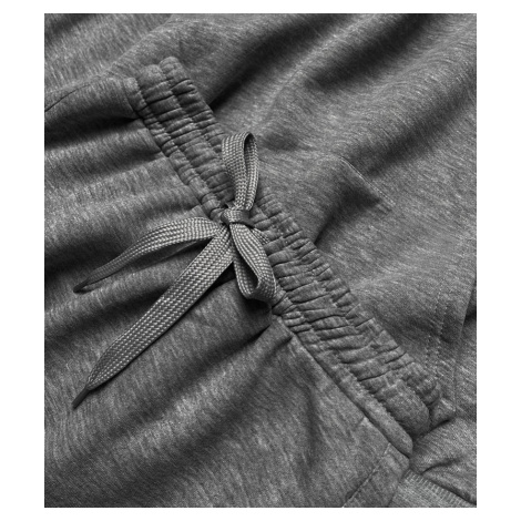 Tmavě šedý dámský dres s oversize mikinou (8C69-5) J.STYLE