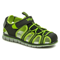Wojtylko 5S24440C černo zelené dětské sandály Černá