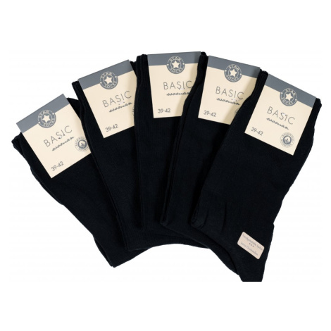 Star Socks Bavlněné ponožky SET 5 - dámské černé