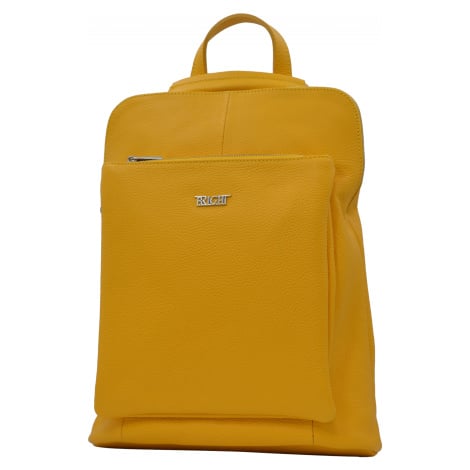 BRIGHT Dámský kabelko-batoh Žlutý, 31 x 14 x 41 (BR23-ASR4095-06DOL)