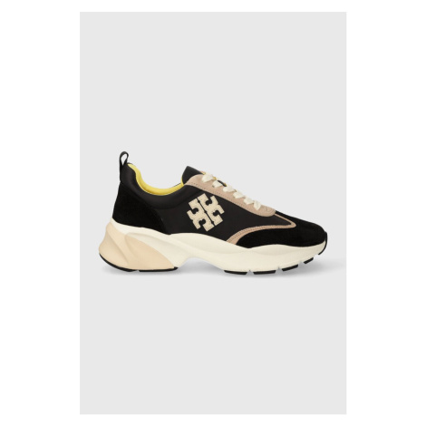 Sneakers boty Tory Burch Good Luck Trainer černá barva, 83833.001.N