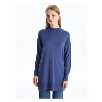 LC Waikiki Lw - Women's Half Turtleneck Plain Knit Tunic