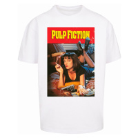 Pánské tričko krátký rukáv // Merchcode / Pulp Fiction Poster Oversize Tee white