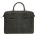 Kožená byznys taška na notebook Micmacbags malmö 15,6 inch (38 cm) - černá