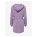 Světle fialové dámské mikinové šaty s kapucí ONLY Every