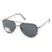 Finmark F2304 Sluneční brýle s polarizačními čočkami, stříbrná, velikost
