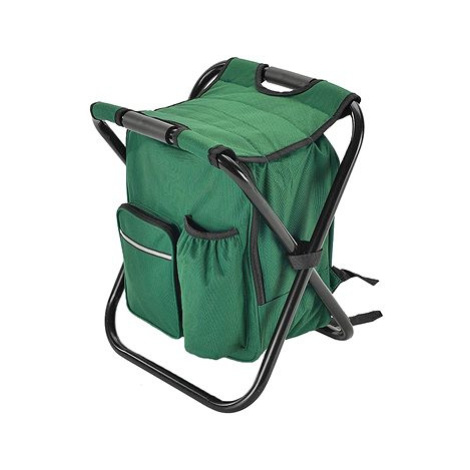 Verk 01673 Kempingová skládací stolička s batohem, termou brašnou 3 v 1 zelená