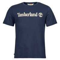 Timberland Camo Linear Logo Short Sleeve Tee Tmavě modrá
