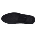 Černé pánské polobotky kožené formální boty