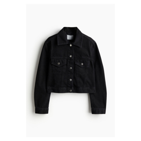 H & M - Džínová bunda - černá H&M