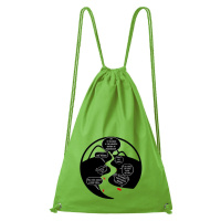 DOBRÝ TRIKO Bavlněný batoh s potiskem Na řece Barva: Apple green