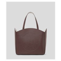 Kabelka karl lagerfeld k/circle lg tote perforated dark chocolate