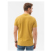 Ombre Polo trička S1374 Žlutá