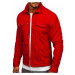 Červená pánská džínová bunda Bolf XSF78204