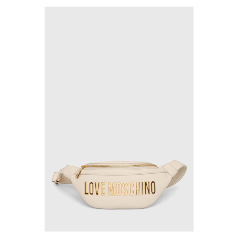 Ledvinka Love Moschino béžová barva