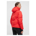 Péřová bunda Rossignol x JCC dámská, červená barva, zimní, oversize