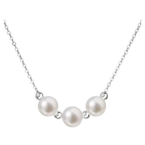 Evolution Group Perlový náhrdelník z pravých říčních perel bílý 22017.1
