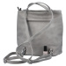 Dámská koženková kabelko/batůžek Silver,  šedá