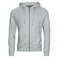 Jack & Jones JJEBASIC SWEAT ZIP HOOD Šedá