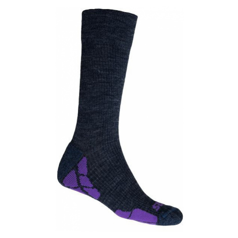Ponožky SENSOR Hiking Merino modrá/fialová