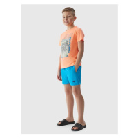 Chlapecké plážové šortky typu boardshorts 4F - modré