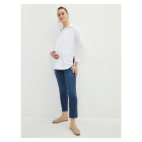 LC Waikiki Tummy Paneled Straight Fit Maternity Rodeo Jeans with Pocket Detail.