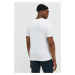 Bavlněné tričko Abercrombie & Fitch bílá barva, s aplikací