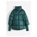Bonprix BPC SELECTION prošívaná bunda s vysokými manžetami Barva: Zelená, Mezinárodní