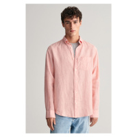 KOŠILE GANT REG LINEN SHIRT PEACHY PINK