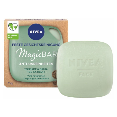 Nivea MagicBAR Peelingové pleťové mýdlo se zeleným čajem 75 g