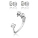 Emily Westwood Módní sada šperků s krystaly WS089S (prsten, náušnice)