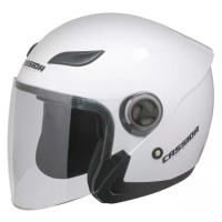 Moto helma Cassida Reflex Solid bílá