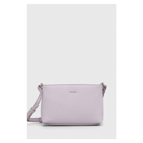 Kabelka Calvin Klein fialová barva, K60K610927