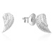 Beneto Krásné stříbrné náušnice Andělská křídla AGUP728L